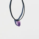 crystals healing Amethyst Point Necklace Crystalz.com