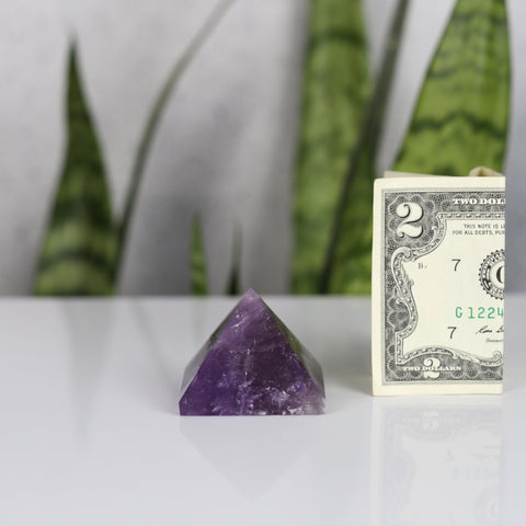 crystals healing Amethyst Pyramid Crystalz.com