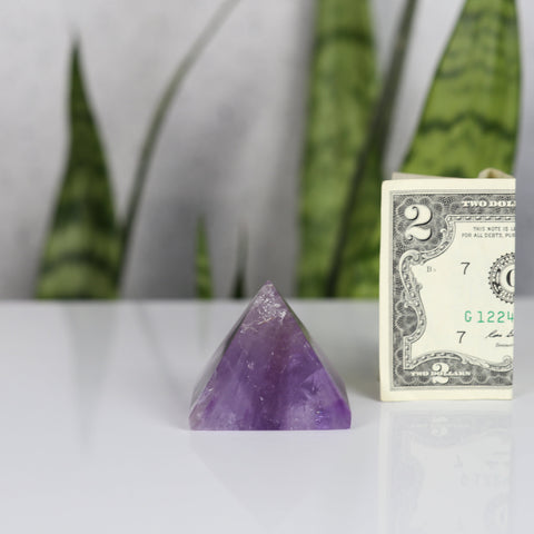 crystals healing Amethyst Pyramid Crystalz.com