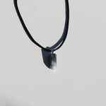 crystals healing Blue Troilite Point Necklace Crystalz.com