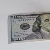 crystals healing Dark Gold Clean Citrine Tower with "4444" Serial Number $100 Bill Crystalz.com