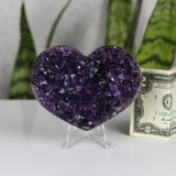 crystals healing Deep Purple Amethyst Heart Crystalz.com