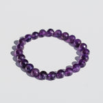crystals healing Faceted Amethyst Bracelet Crystalz.com
