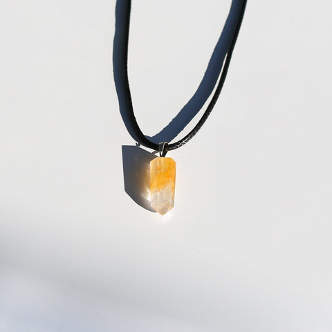 crystals healing Golden Healer Point Neckless Crystalz.com