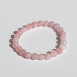 crystals healing High Quality Faceted Rose Quartz Bracelet Crystalz.com