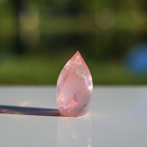 crystals healing Jewelry Quality Rose Quartz Flame Crystalz.com