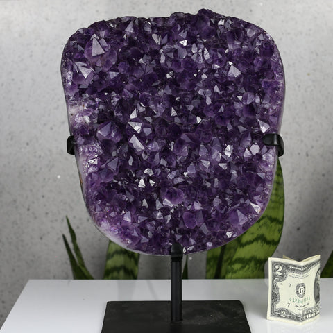 crystals healing Large High Quality Amethyst Cluster On Custom Stand Crystalz.com
