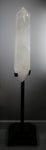 crystals healing Massive 5.5ft Tall Semi Transparent Clear Quartz DT On Custom Metal Stand Crystalz.com