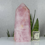crystals healing Massive Rose Quartz Tower Crystalz.com