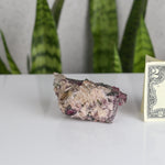 crystals healing Massive Watermelon Tourmaline with Clear Quartz Points Crystalz.com