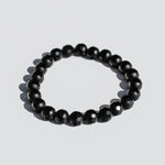 crystals healing Matte Facetted Black Onyx Bracelet Crystalz.com
