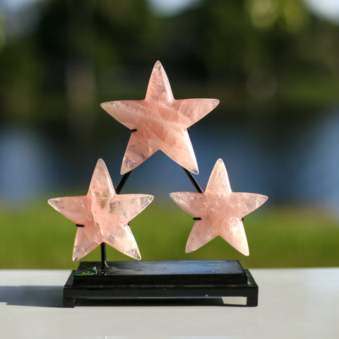 crystals healing Rare Brazilian High Quality Rose Quartz Stars Crystalz.com