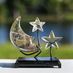 crystals healing Rare Brazilian Smoky Quartz Moon & Stars Crystalz.com