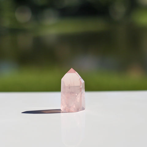 crystals healing Rare Transparent Small Pink Brazil Rose Quartz Crystalz.com