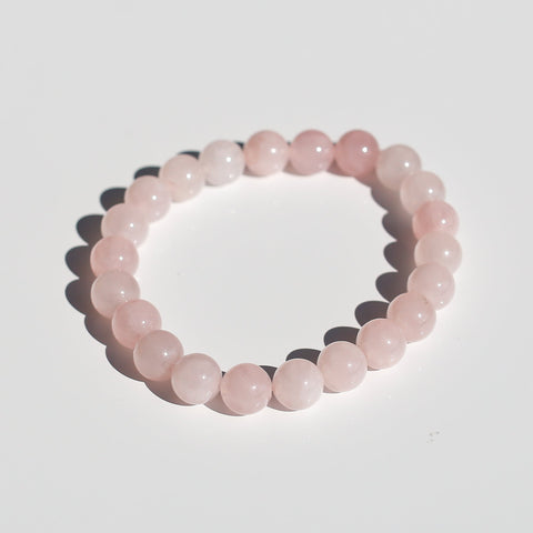 crystals healing Rose Quartz Bracelet Crystalz.com