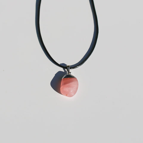 crystals healing Rose Quartz Necklace Crystalz.com