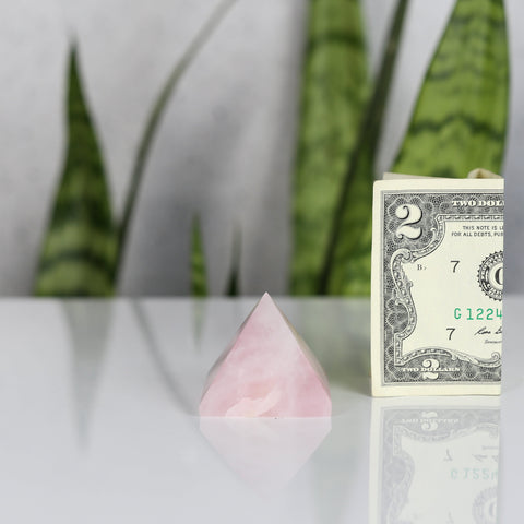 crystals healing Rose Quartz Pyramid Crystalz.com