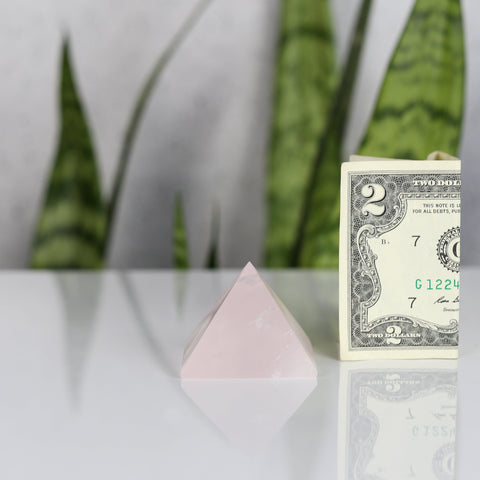 crystals healing Rose Quartz Pyramid Crystalz.com