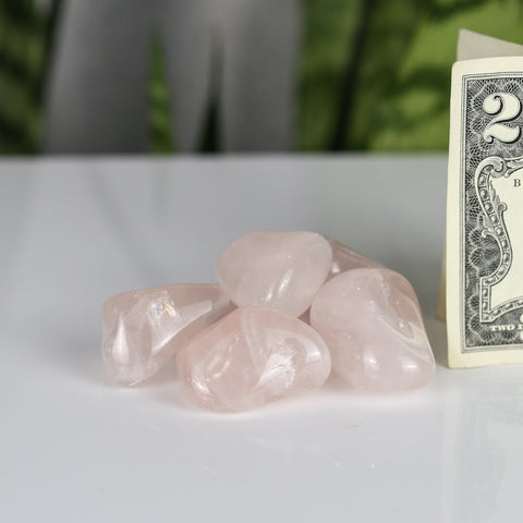 crystals healing Rose Quartz Tumble Crystalz.com