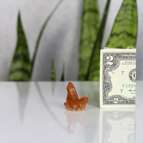 crystals healing Tangerine Quartz Cluster Crystalz.com