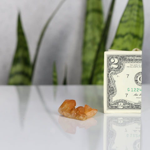 crystals healing Tangerine Quartz Cluster Crystalz.com