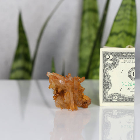 crystals healing Tangerine Quartz Cluster Crystalz.com