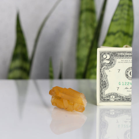 crystals healing Tangerine Quartz Cluster Crystalz.com