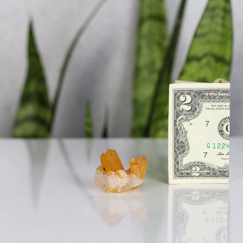 crystals healing Tangerine Quartz Cluster Crystalz.com