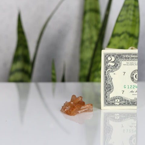 crystals healing Tangerine Quartz Cluster Crystalz.com