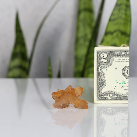 crystals healing Tangerine Quartz Cluster Crystalz.com