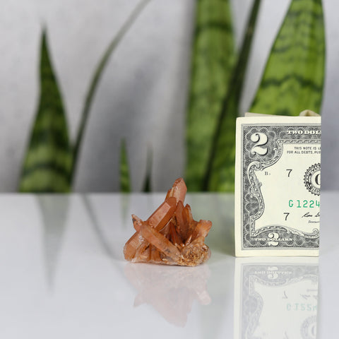 crystals healing Tangerine Quartz Cluster Crystalz.com