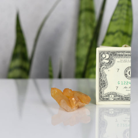 crystals healing Tangerine Quartz Cluster Crystalz.com